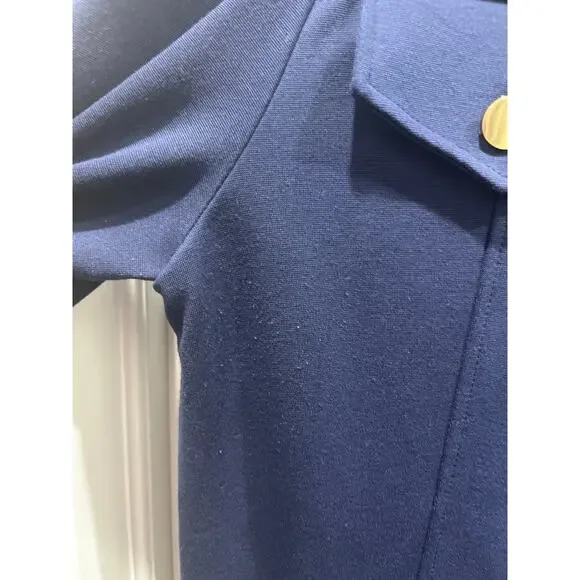 See by Chloé Blue Collared Button Front Shirt Dress Sz S